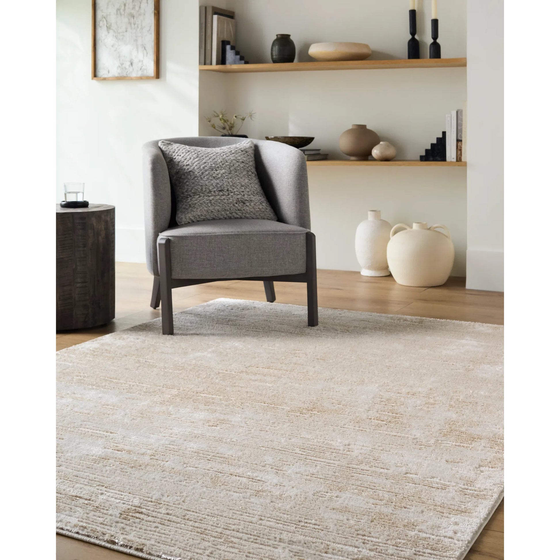 Sunrise SRI-2305 Rug by Livabliss in beige, tan, mustard, cream. Made from polyester, polypropylene in a unique style.