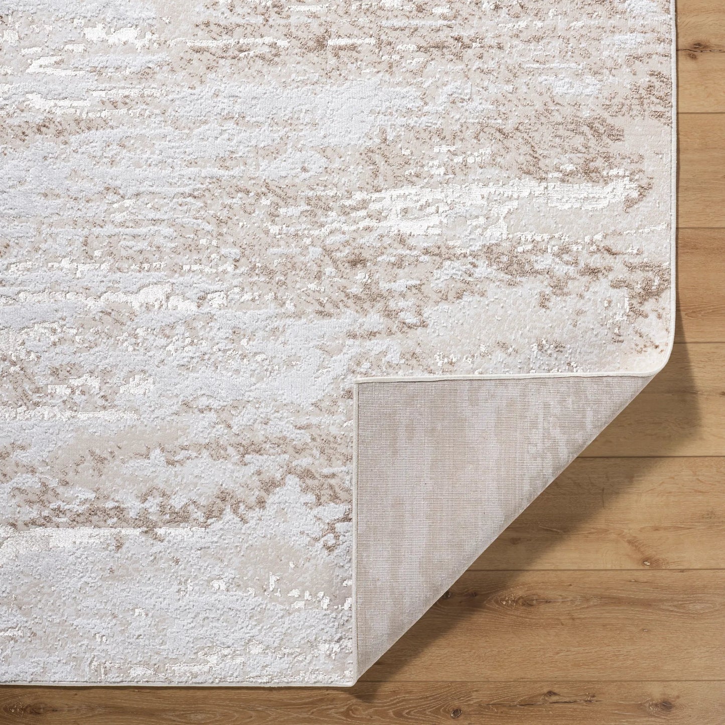 003 SI-2257948,SI-2257949,SI-2257950 | Closeup | Sunrise 537255 Rug by Livabliss in tan, cream, mustard, brown. Made from polyester, polypropylene in a unique style.