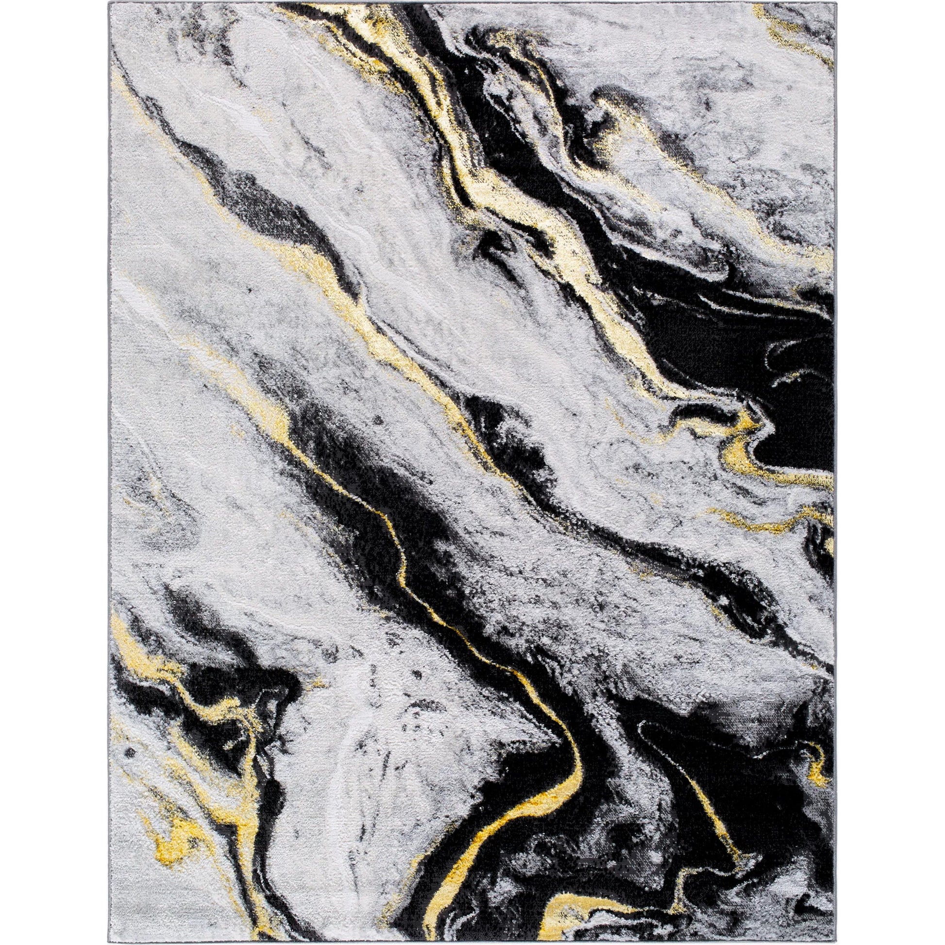 Sunrise 537277 Rug by Livabliss in light slate, ivory, charcoal, gray, black. Made from polyester, polypropylene in a unique style.