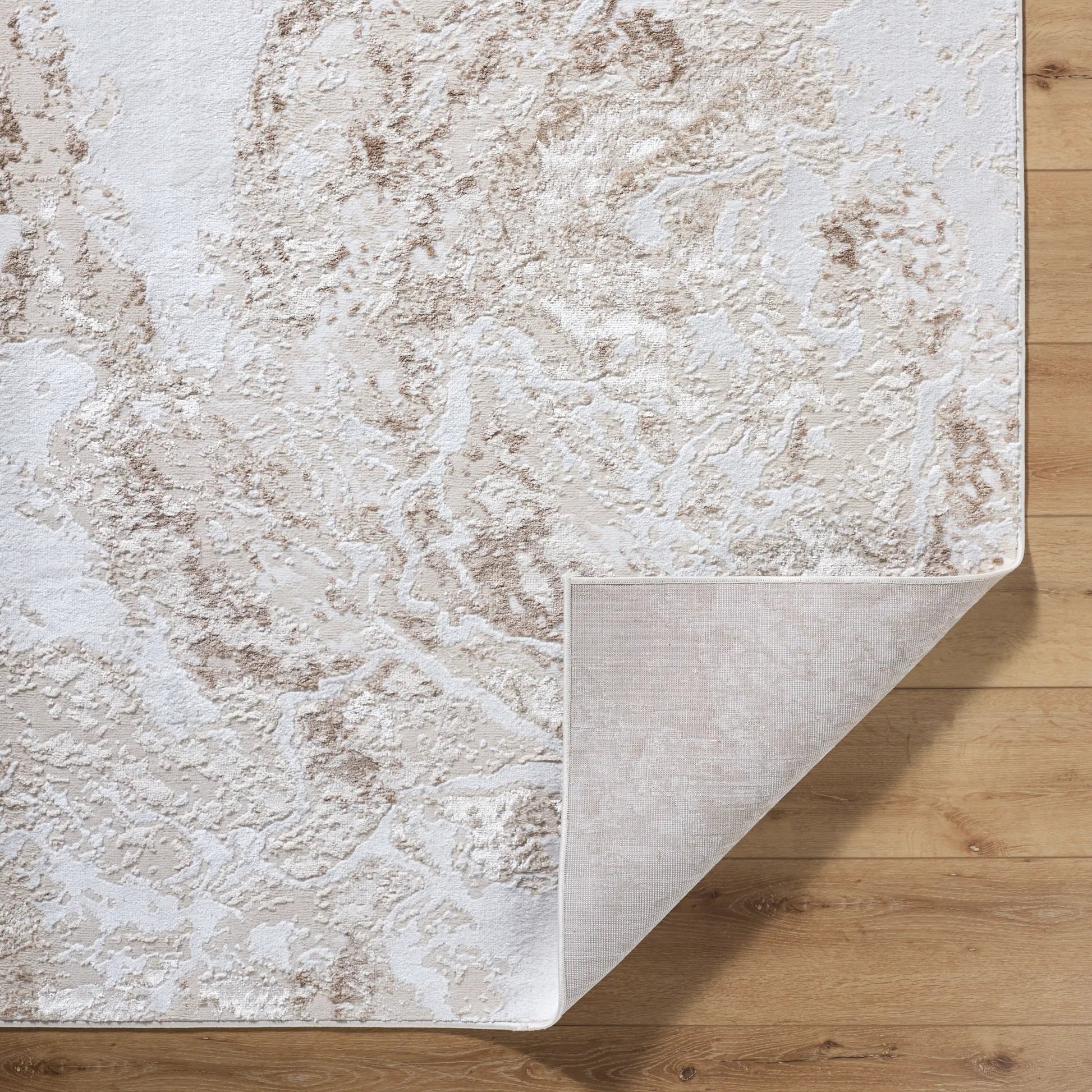 Sunrise Rug - 489640 by Livabliss in tan, mustard, beige, brown, cream. Made from polyester, polypropylene in a unique style.