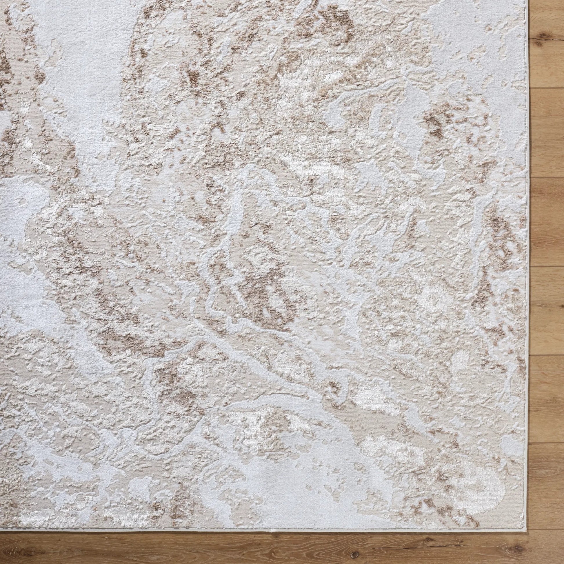 Sunrise Rug - 489640 by Livabliss in tan, mustard, beige, brown, cream. Made from polyester, polypropylene in a unique style.