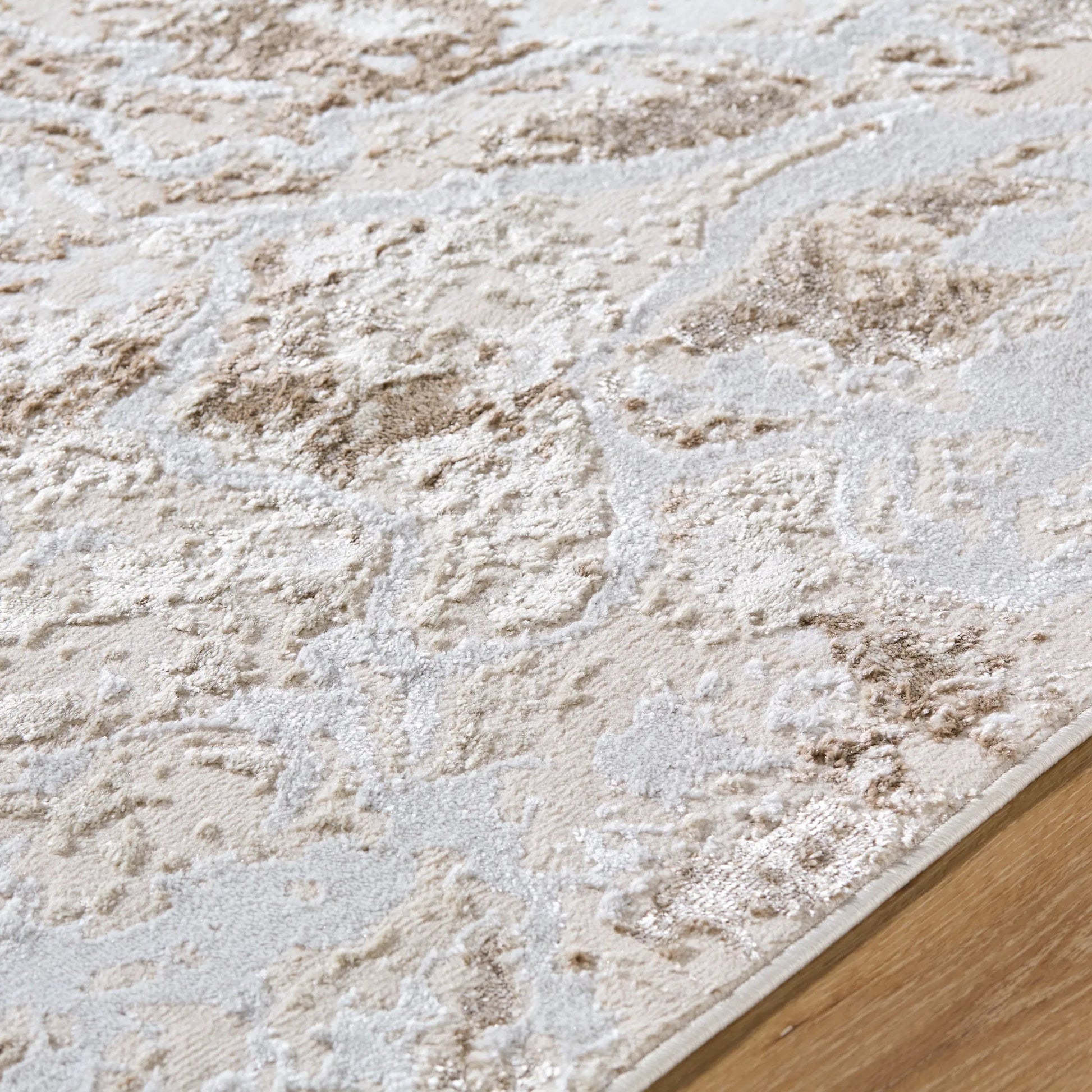 Sunrise Rug - 489640 by Livabliss in tan, mustard, beige, brown, cream. Made from polyester, polypropylene in a unique style.