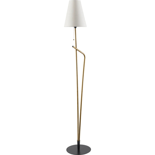 Sorano Accent Floor Lamp by Livabliss in paintedpainted. Made from iron, linen, polyester in a unique style.