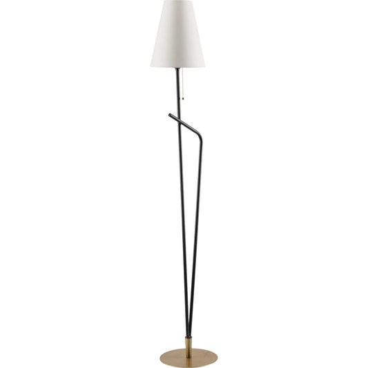 Sorano Accent Floor Lamp by Livabliss in paintedpainted. Made from iron, linen, polyester in a unique style.