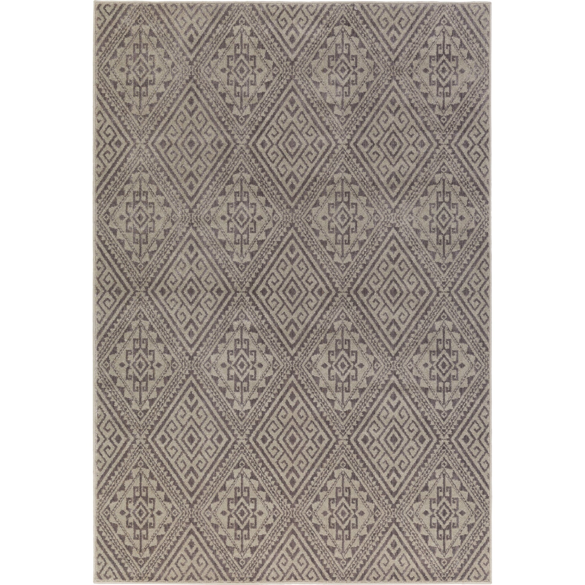 Stretto Rug - 17490 by Livabliss in burnt orange, ivory. Made from 50% polyester, 50% wool in a unique style.