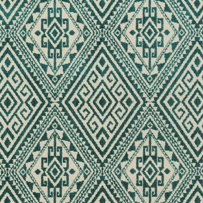 SRO-1022 Rug by Livabliss in teal, ivory. Made from 50% polyester, 50% wool in a unique style.