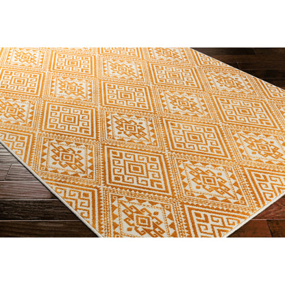 Stretto Rug - 17490 by Livabliss in burnt orange, ivory. Made from 50% polyester, 50% wool in a unique style.
