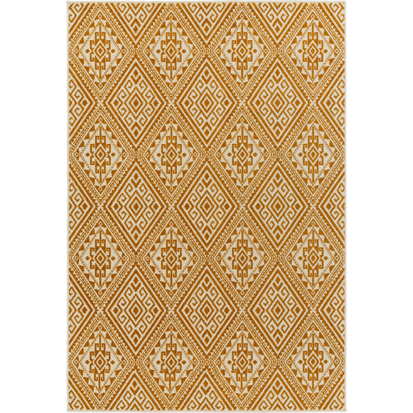 001 84644-33574 | Primary Silo | Stretto Rug - 17490 by Livabliss in burnt orange, ivory. Made from 50% polyester, 50% wool in a unique style.