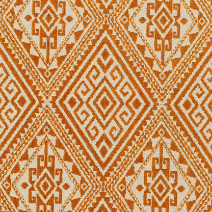 Stretto Rug - 17490 by Livabliss in burnt orange, ivory. Made from 50% polyester, 50% wool in a unique style.