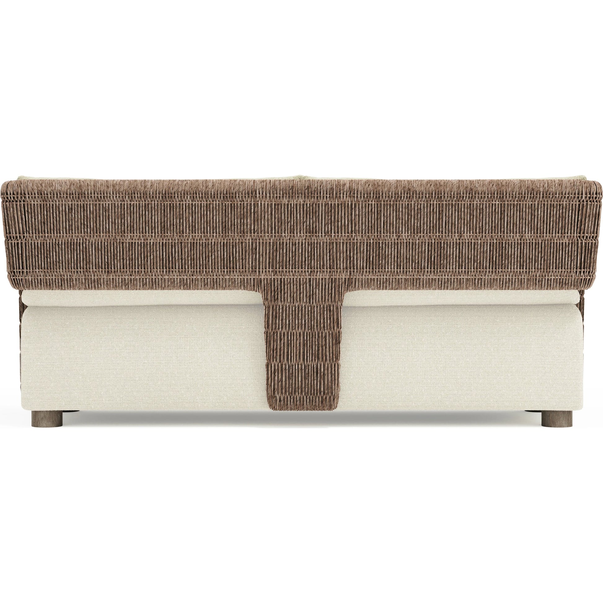 Maldives Outdoor Sofa by Bernhardt in hazelnut. Made from unique in a transitional style.