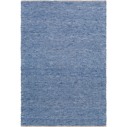 Sierra Rug - 26035 by Livabliss in pale blue, denim, dark blue, black, cream. Made from 60% wool, 20% cotton, 20% polyester in a unique style.