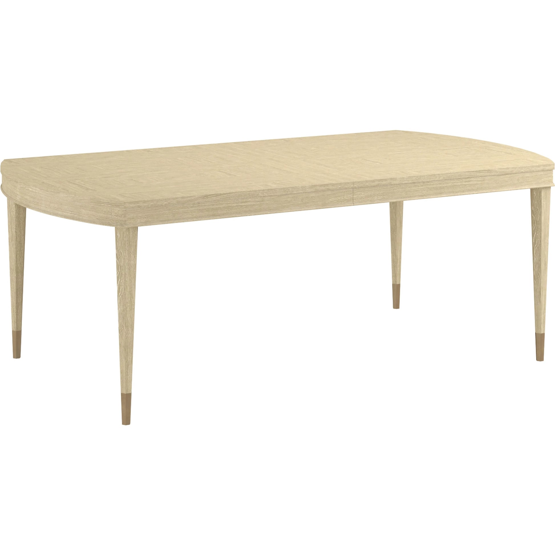 Eave Rectangular Dining Table by A.R.T. Furniture in sundrenched oak. Made from parawood solids, white oak veneer in a transitional style.