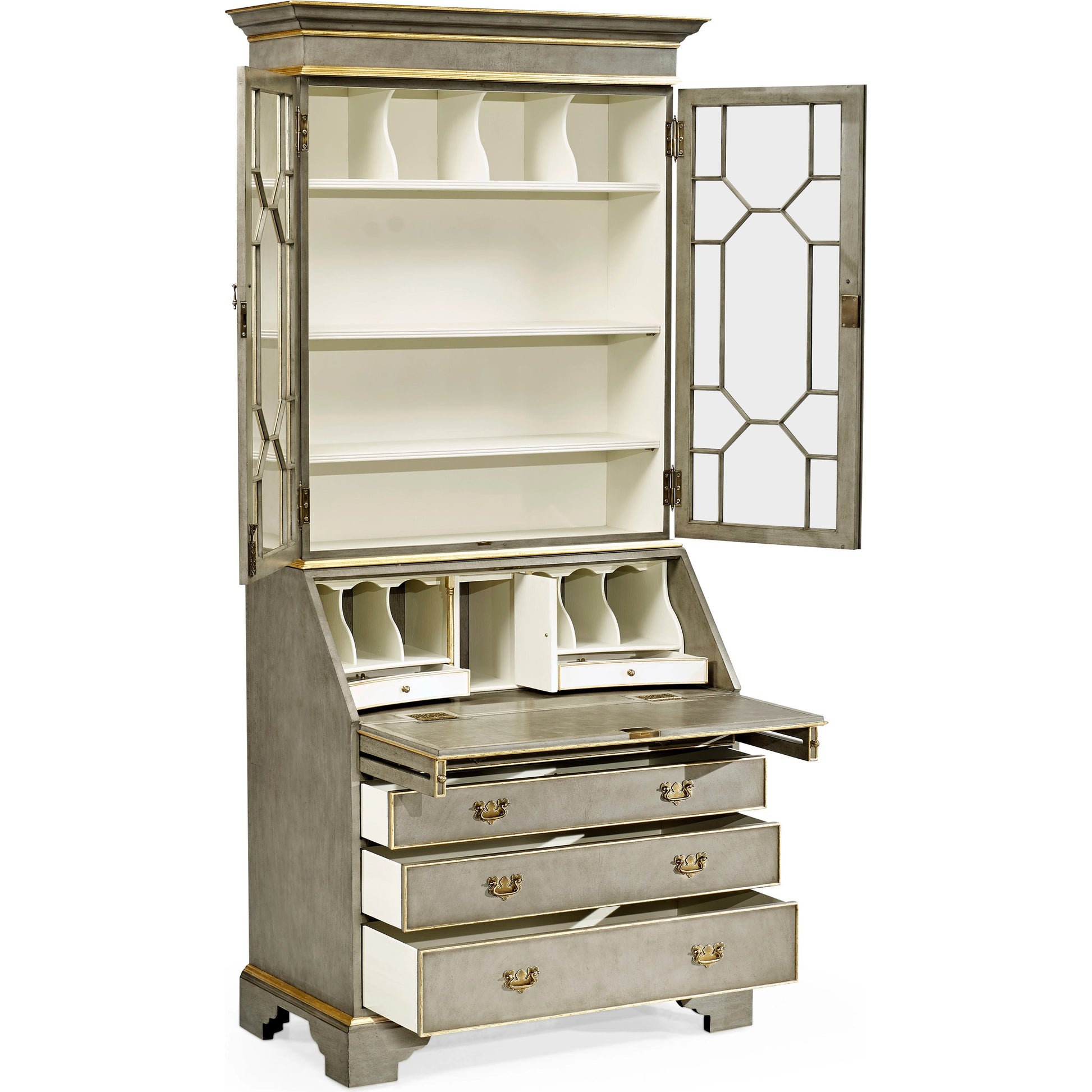 Buckingham Georgian Mahogany Secretary by Jonathan Charles. Made from unique in a cottage & farmhouse style.