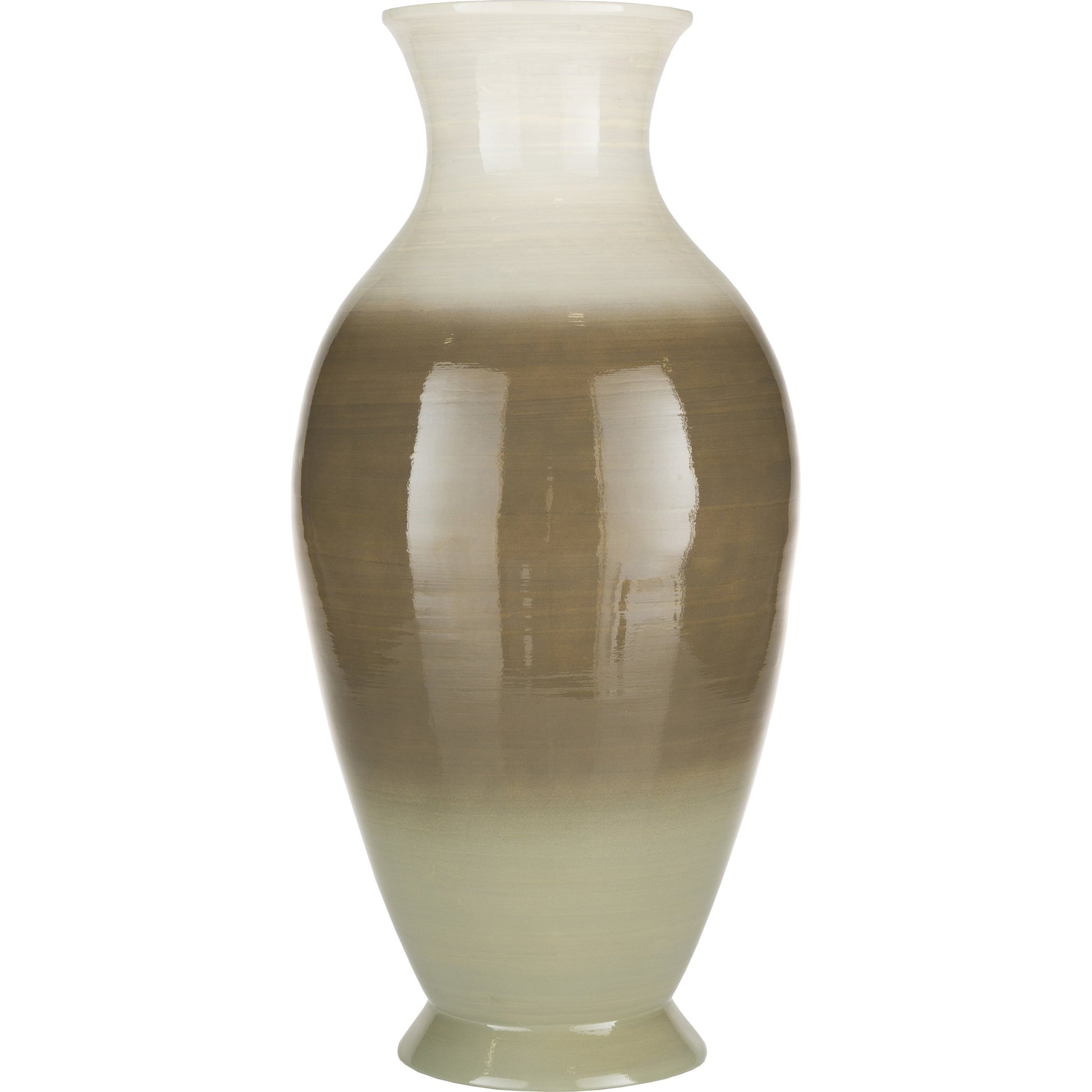 Sausalito Vase by Livabliss in dark blue, emerald, white and lacquered. Made from wood in a coastal style.