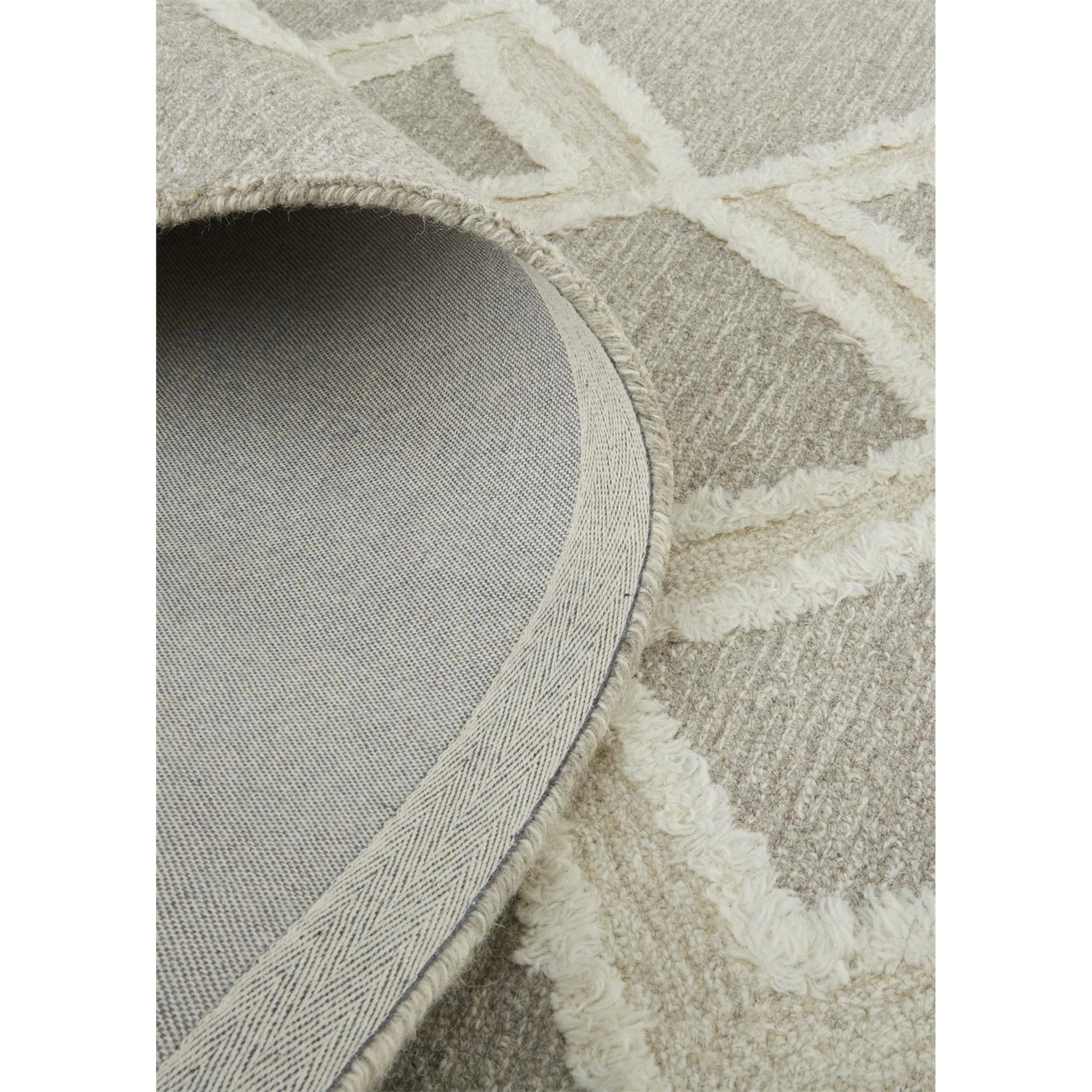 Anica Transitional Geometric Rug - 8009F by Feizy in gray, ivory. Made from wool in a unique style.