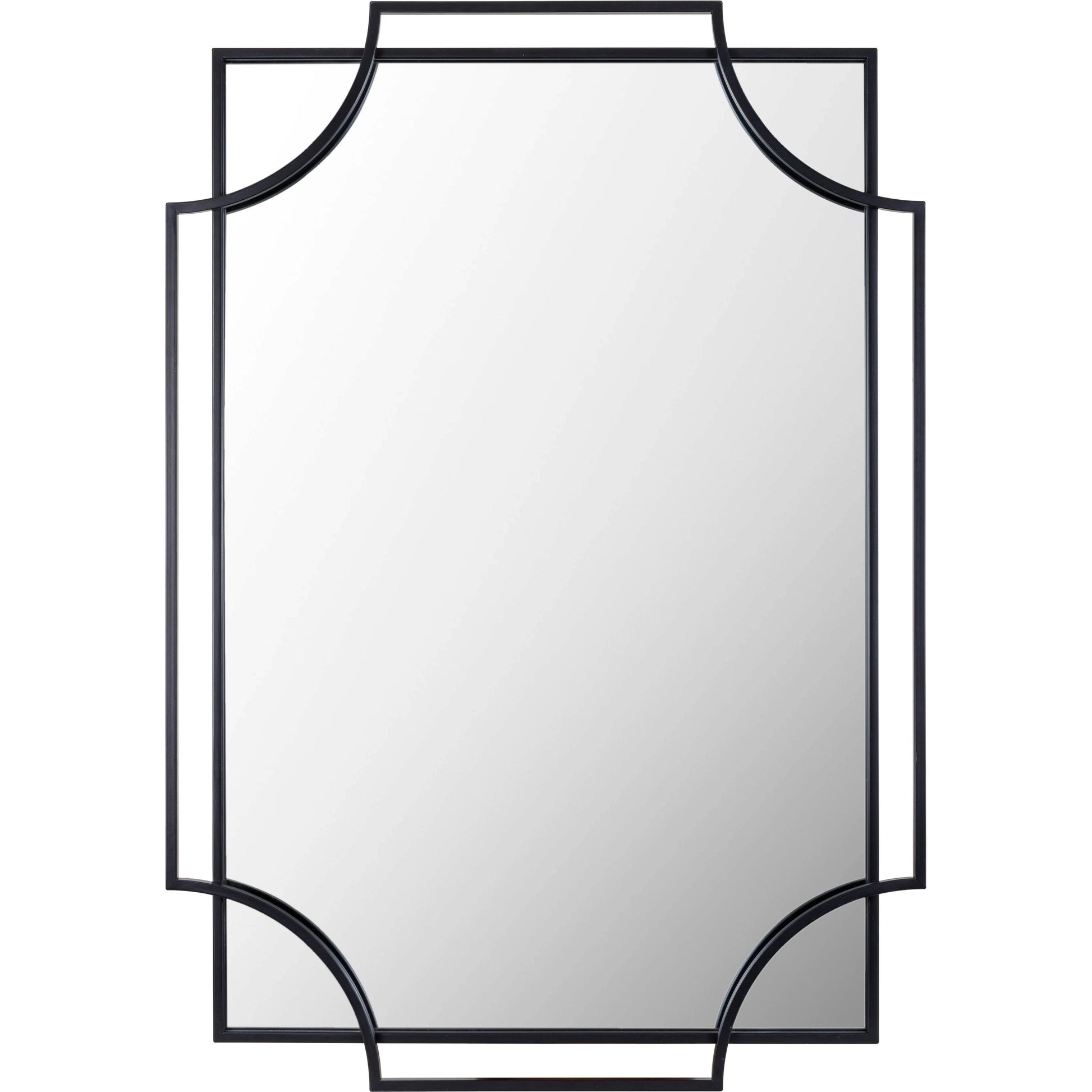 Kassandra Mirror - 33019 by Livabliss in frame: black and matte. Made from frame: metal, substrate: manufactured wood in a modern style.