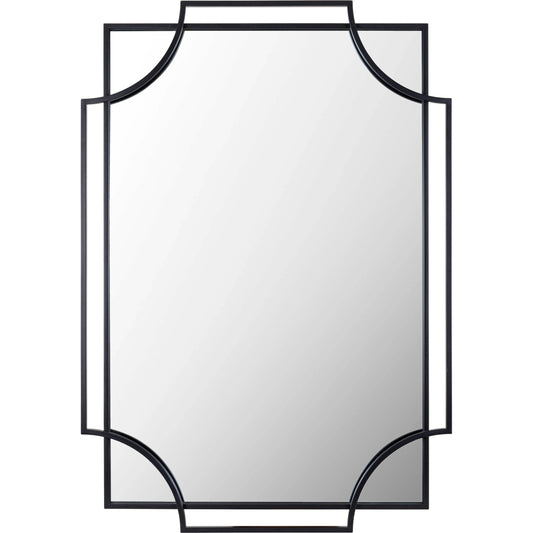 Kassandra Mirror - 33019 by Livabliss in frame: black and matte. Made from frame: metal, substrate: manufactured wood in a modern style.