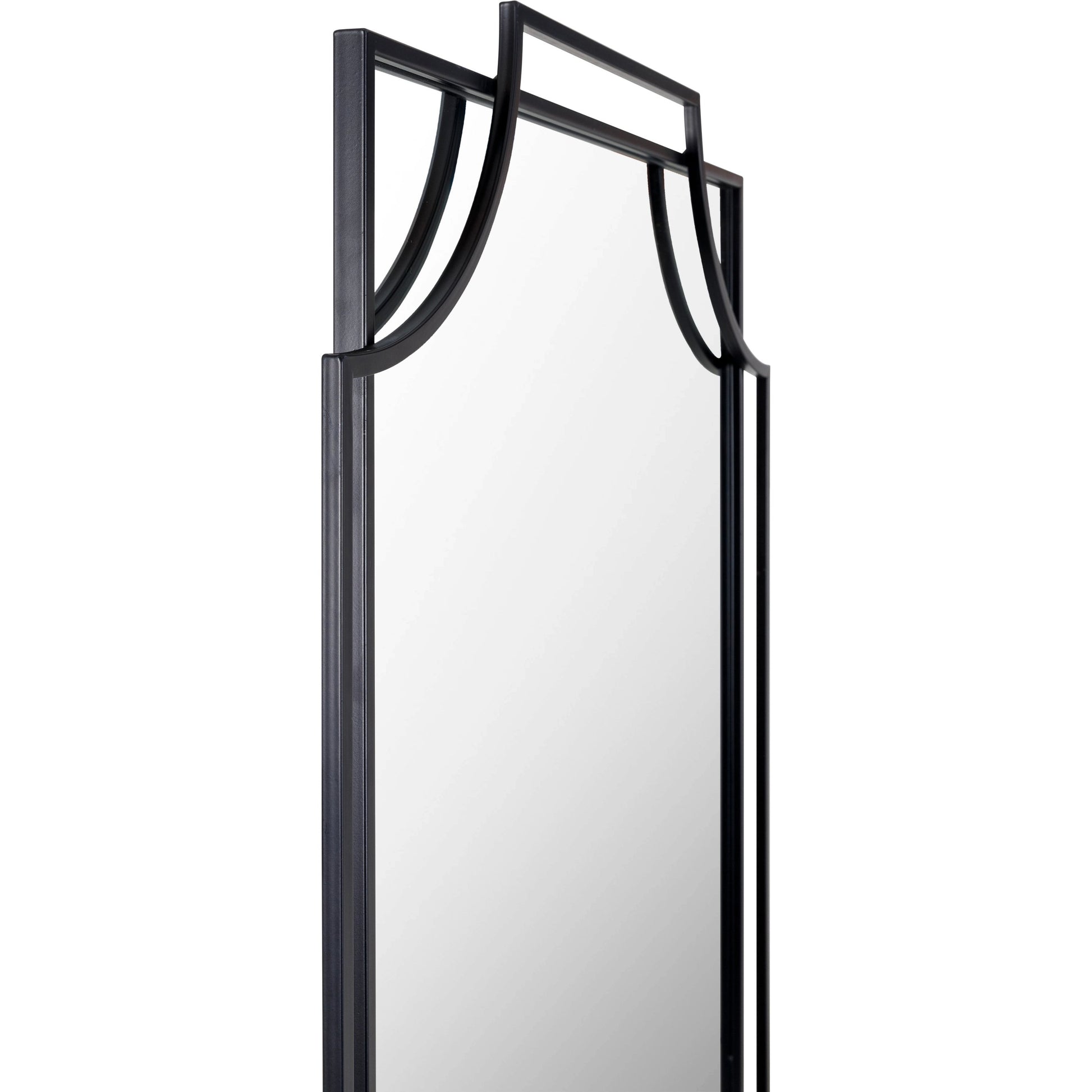 Kassandra Mirror - 33019 by Livabliss in frame: black and matte. Made from frame: metal, substrate: manufactured wood in a modern style.