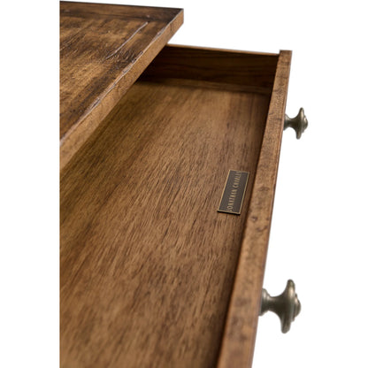 Tamarisk Open Nightstand by Jonathan Charles in medium spain walnut. Made from main acacia in a unique style.