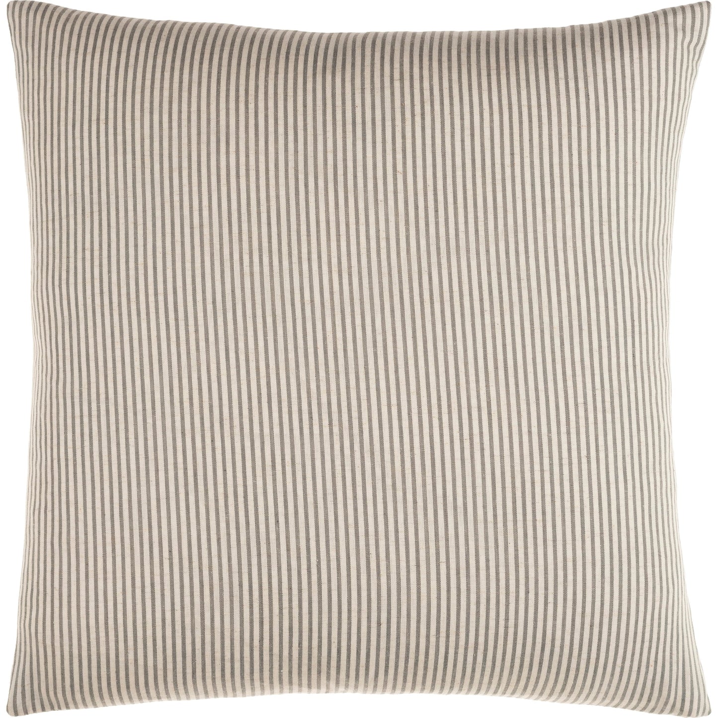 000 SI-1890632,SI-1890633 | Primary Silo | Skinny Stripe Pillow - 12374 by Surya in light beige, charcoal. Made from 85% cotton, 15% flax in a traditional style.