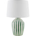 Stratos Accent Table Lamp by Livabliss in metallic, glazed. Made from ceramic, linen, polyester, iron in a modern style.
