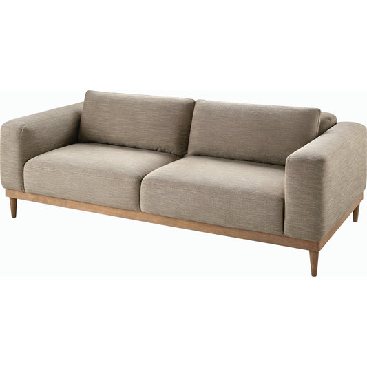 Strattan Sofa - 497500 by Surya in base: gray and painted. Made from linen upholstery: linen, rubber wood, polyurethane foam, dacron in a modern style.