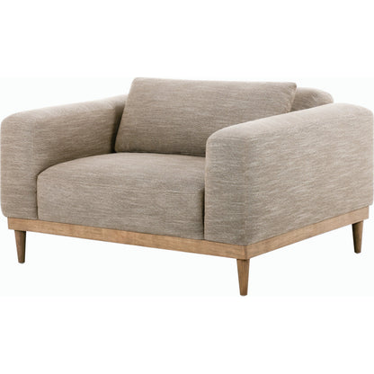 Strattan Armchair - 497503 by Surya in light brown, gray and painted. Made from linen upholstery: linen, rubber wood, polyurethane foam, dacron in a modern style.