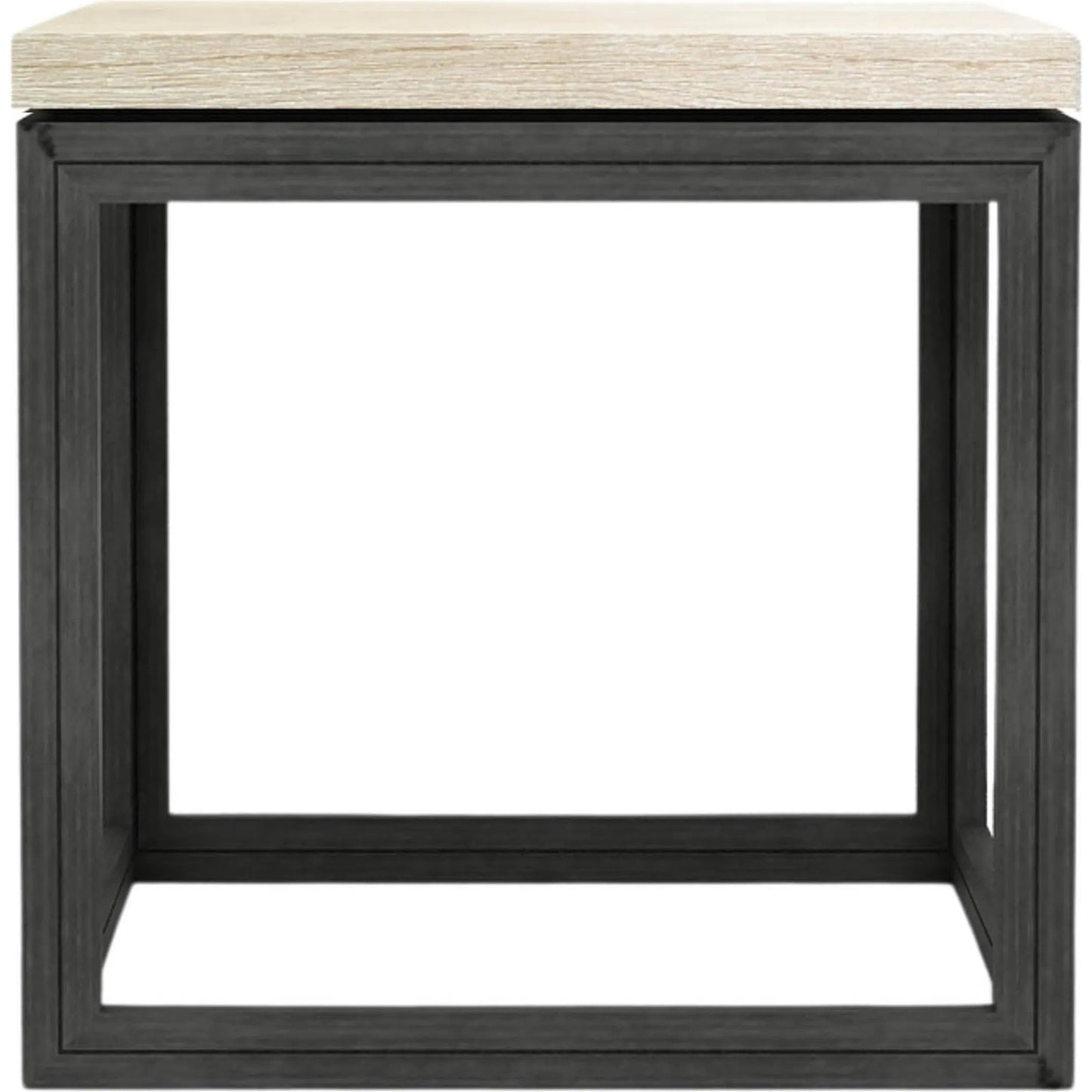 003 SI-2325303 | Additional Silo | Starlight Side Table by LH Imports in white, dark grey and white wash, dark grey. Made from white oak, metal in a modern style.