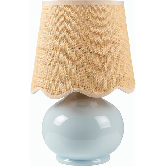 Stella Diminuta Table Lamp by Livabliss in glazed. Made from ceramic, cotton in a cottage & farmhouse style.