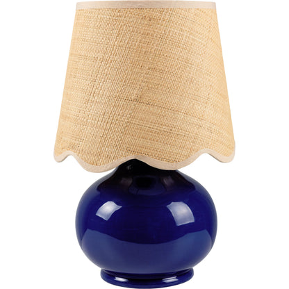Stella Diminuta Indoor/Outdoor Table Lamp by Livabliss in glazed. Made from ceramic, cotton in a cottage & farmhouse style.
