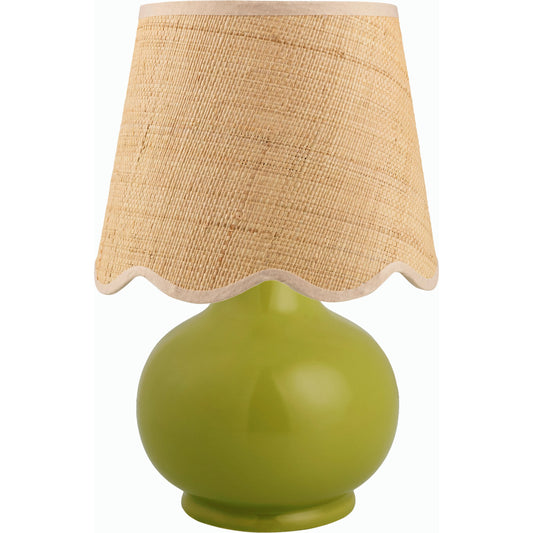 Stella Diminuta Table Lamp by Livabliss in glazed. Made from ceramic, cotton in a cottage & farmhouse style.
