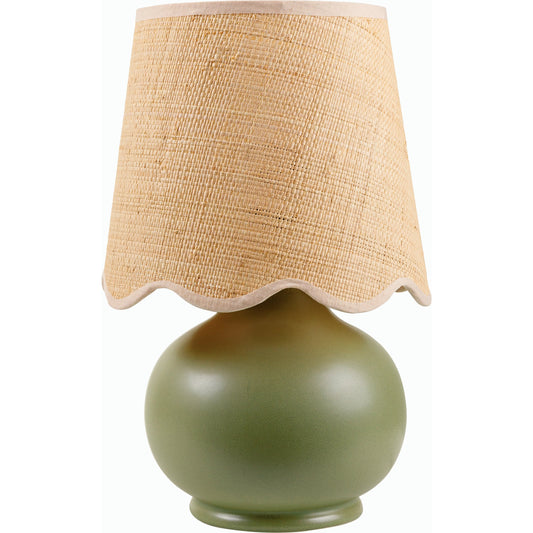 Stella Diminuta Table Lamp by Livabliss in glazed. Made from ceramic, cotton in a cottage & farmhouse style.