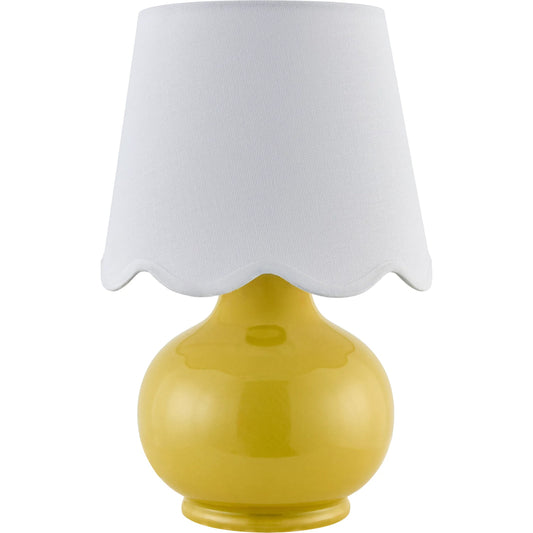 Stella Diminuta Accent Table Lamp by Livabliss in glazed. Made from ceramic, cotton in a unique style.