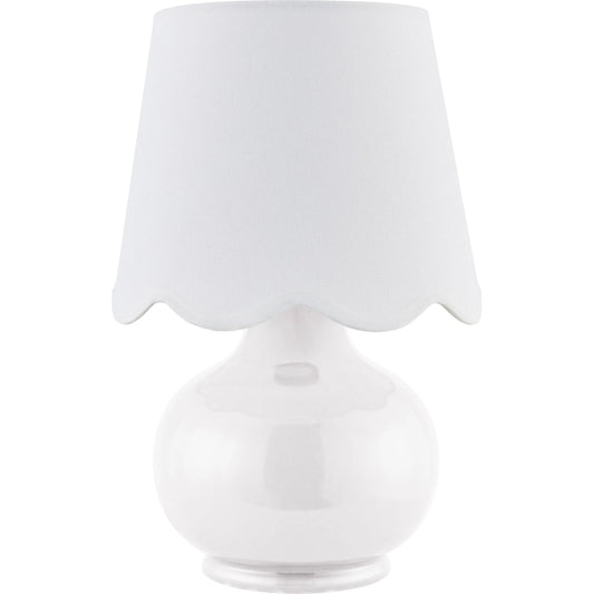 Stella Diminuta Accent Table Lamp by Livabliss in glazed. Made from ceramic, cotton in a unique style.