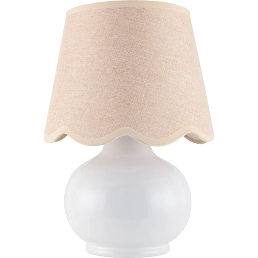 Stella Diminuta Accent Table Lamp by Livabliss in glazed. Made from ceramic, cotton in a unique style.