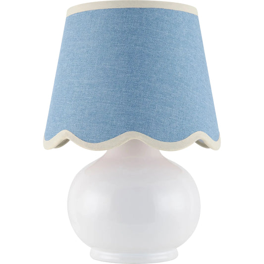 Stella Diminuta Accent Table Lamp by Livabliss in glazed. Made from ceramic, cotton in a unique style.