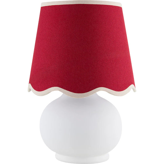 Stella Diminuta Table Lamp by Livabliss in glazed. Made from ceramic, cotton in a cottage & farmhouse style.