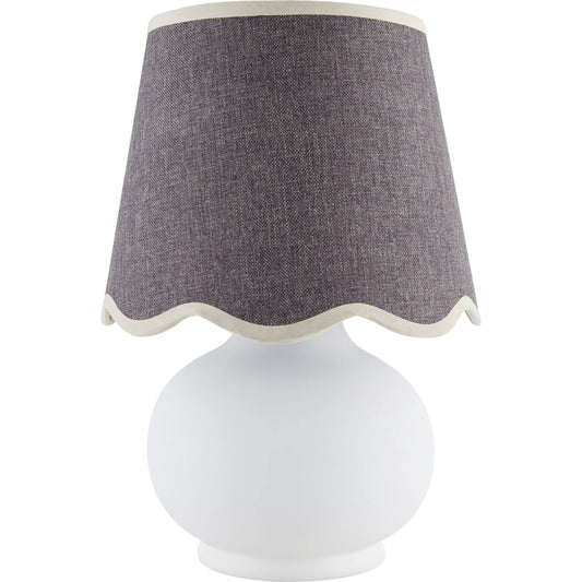 Stella Diminuta Table Lamp by Livabliss in glazed. Made from ceramic, cotton in a cottage & farmhouse style.