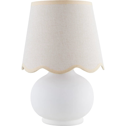 Stella Diminuta Table Lamp by Livabliss in glazed. Made from ceramic, cotton in a cottage & farmhouse style.