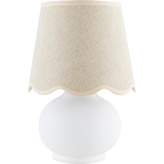 Stella Diminuta Table Lamp by Livabliss in glazed. Made from ceramic, cotton in a cottage & farmhouse style.