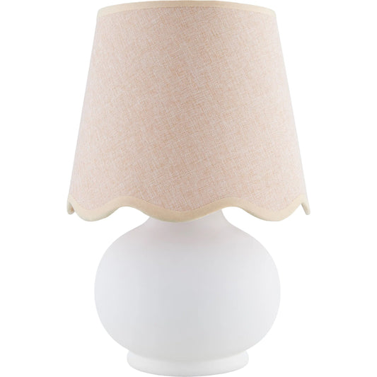 Stella Diminuta Table Lamp by Livabliss in glazed. Made from ceramic, cotton in a cottage & farmhouse style.