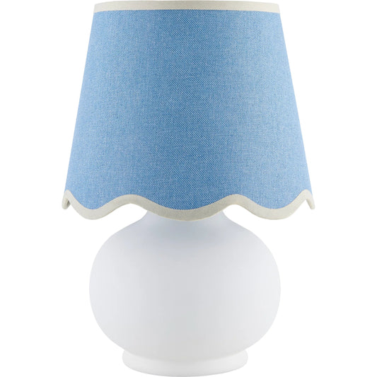 Stella Diminuta Table Lamp by Livabliss in glazed. Made from ceramic, cotton in a cottage & farmhouse style.
