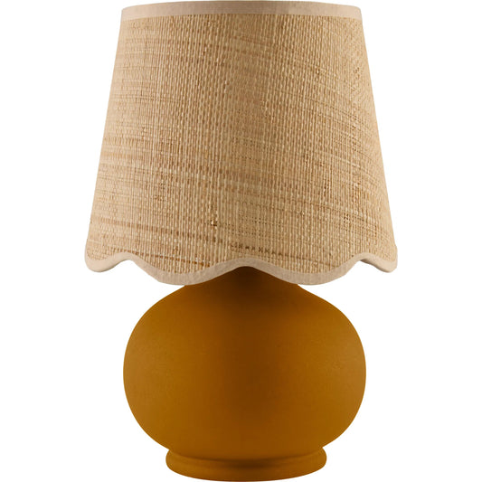 Stella Diminuta Accent Table Lamp by Livabliss in glazed. Made from ceramic, cotton in a unique style.