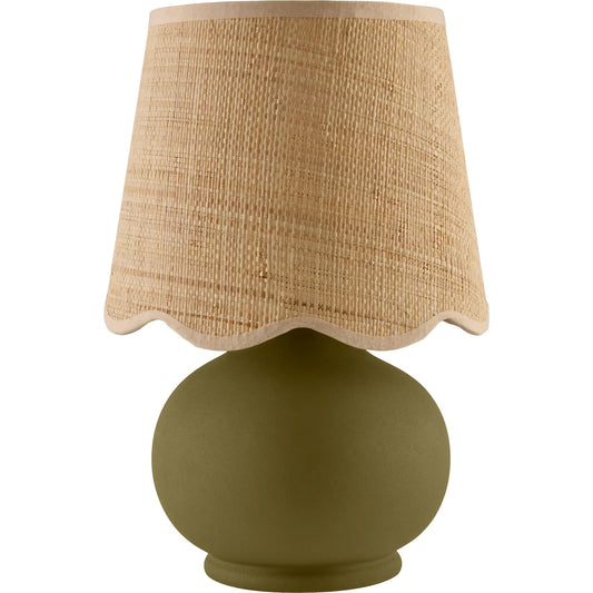 Stella Diminuta Accent Table Lamp by Livabliss in glazed. Made from ceramic, cotton in a unique style.