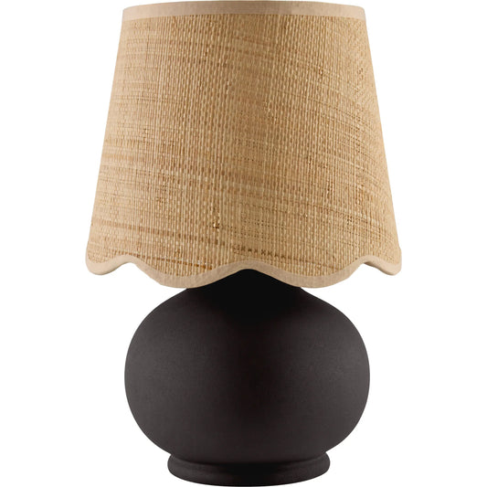 Stella Diminuta Accent Table Lamp by Livabliss in glazed. Made from ceramic, cotton in a unique style.