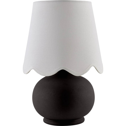 Stella Diminuta Accent Table Lamp by Livabliss in glazed. Made from ceramic, cotton in a unique style.