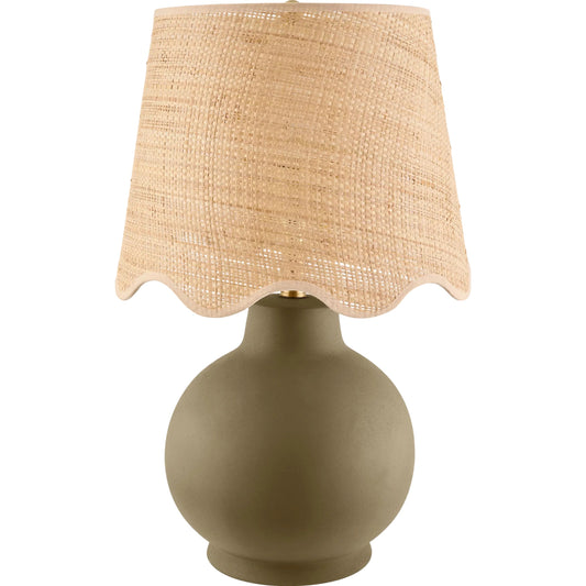 Stella Diminuta Accent Table Lamp with Tan Shade by Livabliss in painted. Made from ceramic, iron, linen, polyester in a unique style.