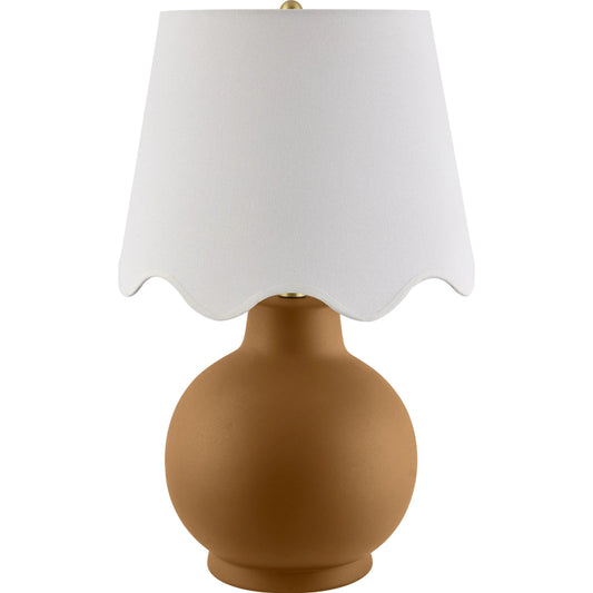 Stella Diminuta Accent Table Lamp with White Shade by Livabliss in painted. Made from ceramic, iron, linen, polyester in a transitional style.