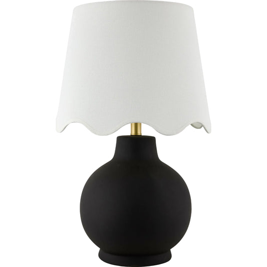 Stella Diminuta Accent Table Lamp with White Shade by Livabliss in painted. Made from ceramic, iron, linen, polyester in a transitional style.