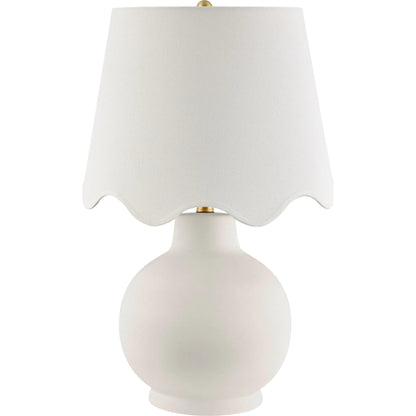 Stella Diminuta Accent Table Lamp with White Shade by Livabliss in painted. Made from ceramic, iron, linen, polyester in a unique style.